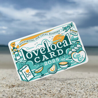 Love local card mockup