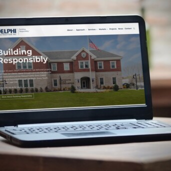 Delphi website design mockup